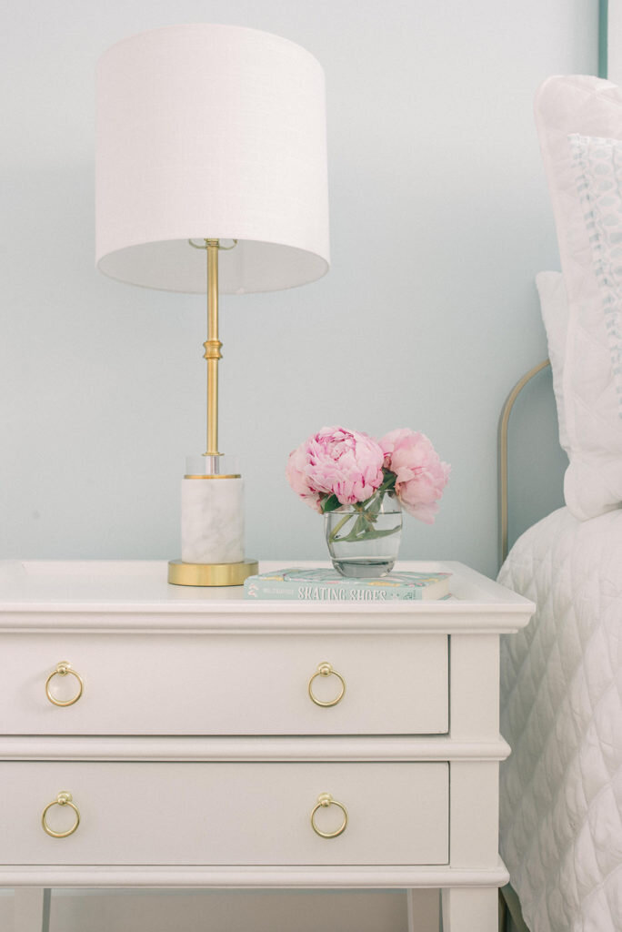 styled side table atlanta interior photography