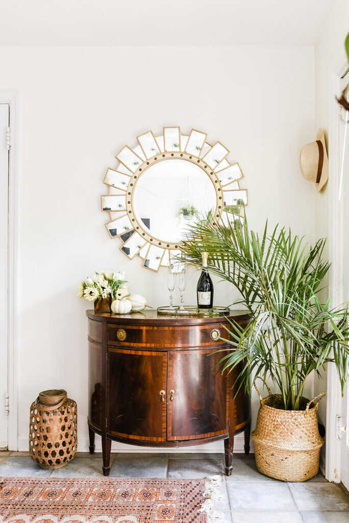 vintage entryway cabinet furniture atlanta interior photography