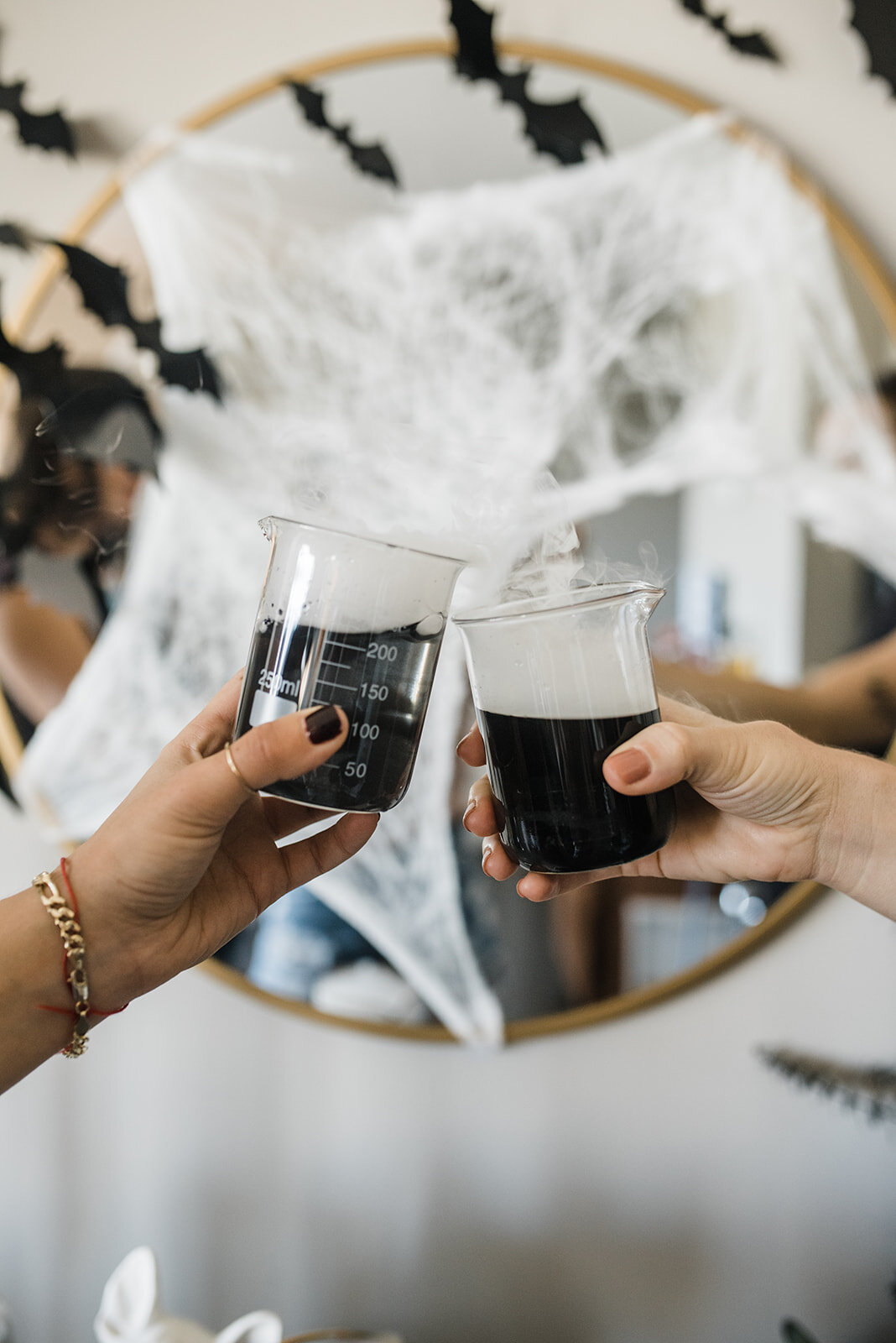 dry ice cocktail activated charcoal