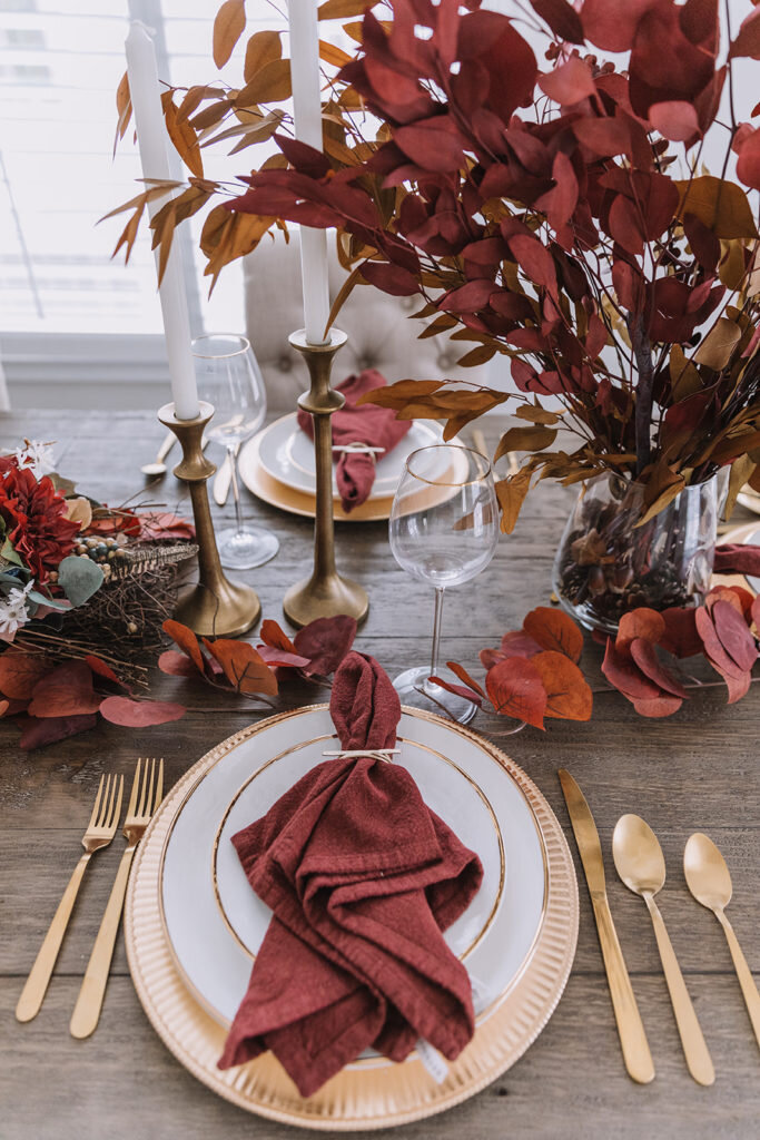 dining table fall blog photoshoot ideas