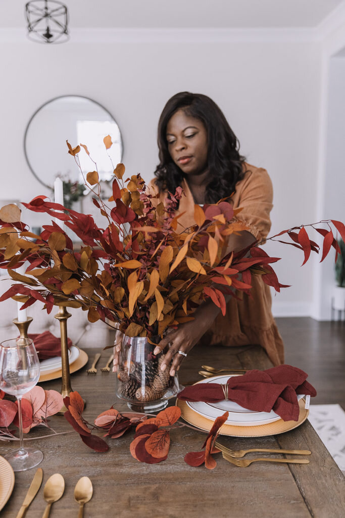 dining table fall blog photoshoot ideas